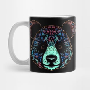 Colorful Psychedelic Mandala Panda - Vibrant and Eye-catching Design Mug